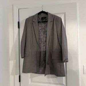Stradivarius Light Gray Blazer